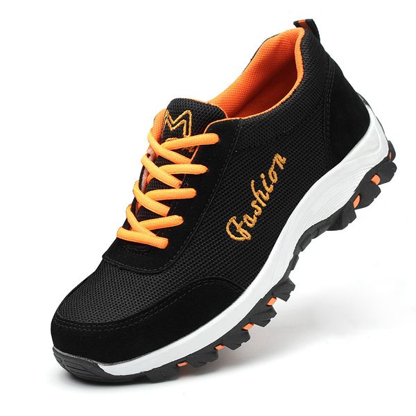 big size men's leisure breathable steel toe caps work safety shoes anti-pierce platform sneakers tooling security boots protect, Black
big size men's leisure breathable steel toe caps work safety shoes anti-pierce platform sneakers tooling security boots protect, Black