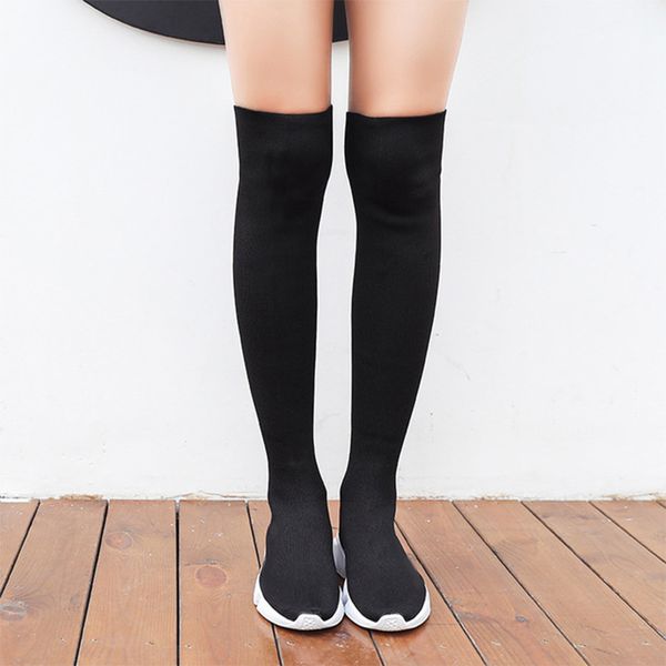 women over the knee boots stretch fabric shoes platform female thigh high boots slip on comfortable woman's shoes 2019 autumn, Black
women over the knee boots stretch fabric shoes platform female thigh high boots slip on comfortable woman's shoes 2019 autumn, Black
