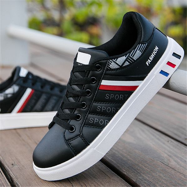 new design 2020 3-color wild trend sports casual shoes breathable wear-resistant student board shoes male wild leather, Black
new design 2020 3-color wild trend sports casual shoes breathable wear-resistant student board shoes male wild leather, Black