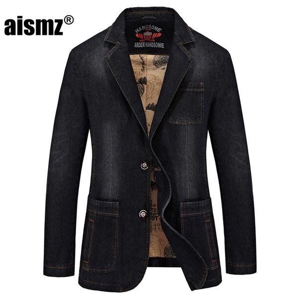 aismz new arrival men fashion demin blazer full sleeve straight single breasted spring suits plus size m-4xl blazer masculino, White;black
aismz new arrival men fashion demin blazer full sleeve straight single breasted spring suits plus size m-4xl blazer masculino, White;black