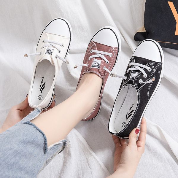 canvas slip on casual patchwork small white shoes women denim shallow mouth flats board shoes woman sewing low-sneakers 2020, Black
canvas slip on casual patchwork small white shoes women denim shallow mouth flats board shoes woman sewing low-sneakers 2020, Black