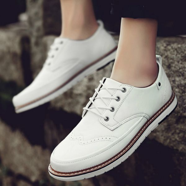 qwedf autumn new casual shoes mens leather flats lace-up shoes simple stylish male large sizes oxford for men d8-82, Black
qwedf autumn new casual shoes mens leather flats lace-up shoes simple stylish male large sizes oxford for men d8-82, Black