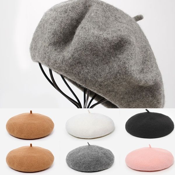 spring winter female berets hat painter style hat women wool vintage berets solid color caps femme warm walking cap, Blue;gray
spring winter female berets hat painter style hat women wool vintage berets solid color caps femme warm walking cap, Blue;gray