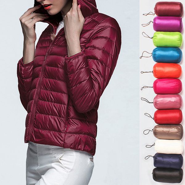 womens ultra lightweight down packable hooded warm jacket long sleeve slim parka female solid portable outwear coat winter, Black
womens ultra lightweight down packable hooded warm jacket long sleeve slim parka female solid portable outwear coat winter, Black