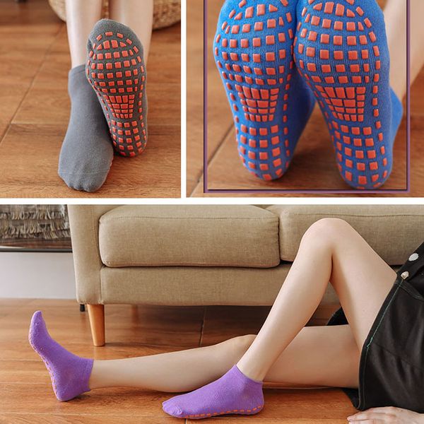 2020 new style cotton silicone anti slip dots socks women trampoline grip yoga socks pilates ballet barre yoga socks, Black
2020 new style cotton silicone anti slip dots socks women trampoline grip yoga socks pilates ballet barre yoga socks, Black