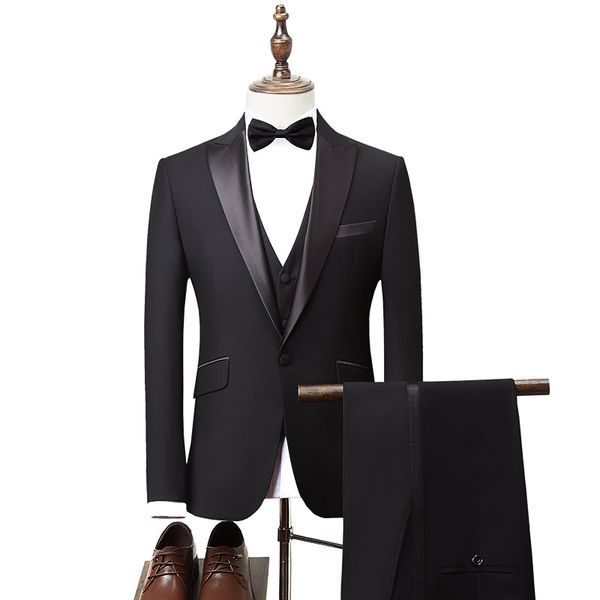 men's 3 piece suit tuxedo solid wing pointed collar long sleeve gentleman's dress formal wedding bridegroom party suit large, Gray
men's 3 piece suit tuxedo solid wing pointed collar long sleeve gentleman's dress formal wedding bridegroom party suit large, Gray