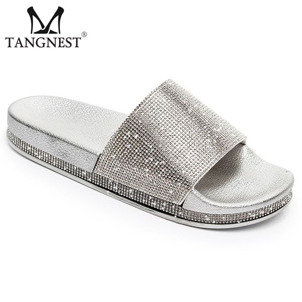 tangnest new summer gold slippers flats women platform faux rhinestone silver solid creepers lady casual fashion shoes xwt1526, Black
tangnest new summer gold slippers flats women platform faux rhinestone silver solid creepers lady casual fashion shoes xwt1526, Black
