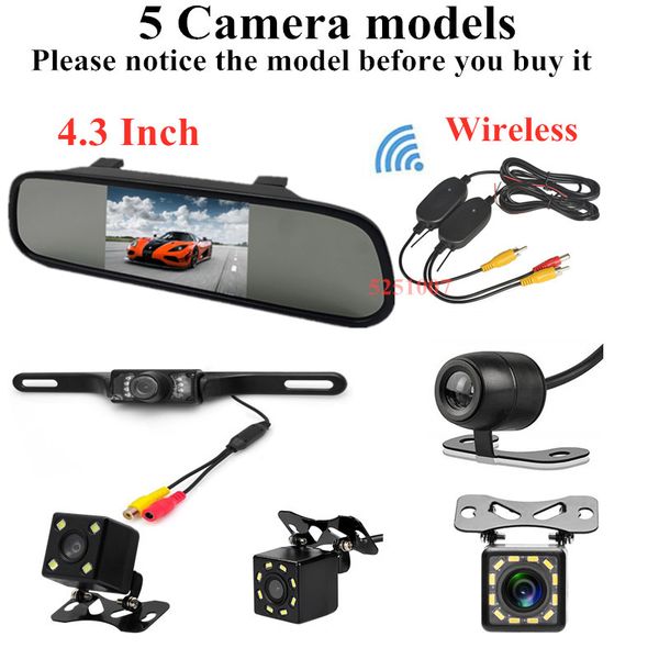 4.3inch car tft lcd mirror monitor parking rearview monitors backup rear view camera + 2.4g wireless transmitter receiver
4.3inch car tft lcd mirror monitor parking rearview monitors backup rear view camera + 2.4g wireless transmitter receiver