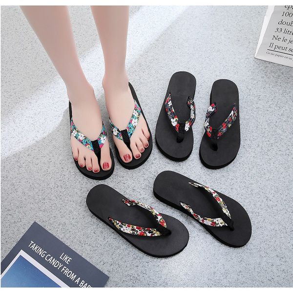 shoes woman bohemian flower flat slippers summer sandalias non-slip beach shoes flip flops flower slipper zapatos de mujer 2020, Black
shoes woman bohemian flower flat slippers summer sandalias non-slip beach shoes flip flops flower slipper zapatos de mujer 2020, Black