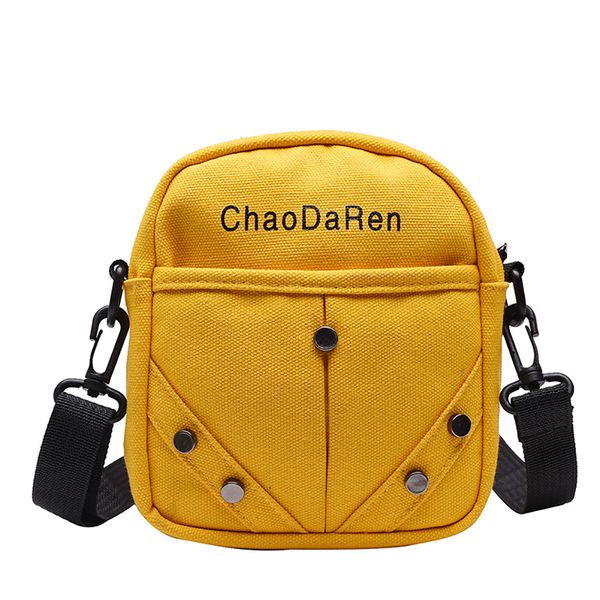 women fashion solid yellow rivet canvas bag harajuku style ladies girls versatile single shoulder bag messenger bags sac femme
women fashion solid yellow rivet canvas bag harajuku style ladies girls versatile single shoulder bag messenger bags sac femme
