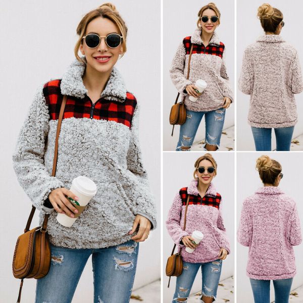 women's hoodies & sweatshirts fashion winter fleece jackets teddy bear coats warm fluffy outwear 2021, Black
women's hoodies & sweatshirts fashion winter fleece jackets teddy bear coats warm fluffy outwear 2021, Black