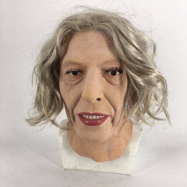 fashion latex old women girl party cosplay beauty face for party mask long hair carnival mask halloween
fashion latex old women girl party cosplay beauty face for party mask long hair carnival mask halloween