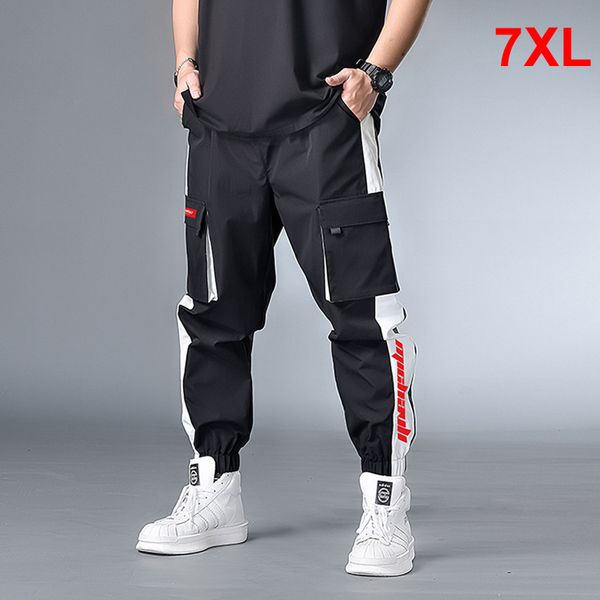 men's pants big size men jogger streetwear casual cargo pant oversize sweatpants pocket patchwork trousers plus 6xl 7xl hx407, Black
men's pants big size men jogger streetwear casual cargo pant oversize sweatpants pocket patchwork trousers plus 6xl 7xl hx407, Black