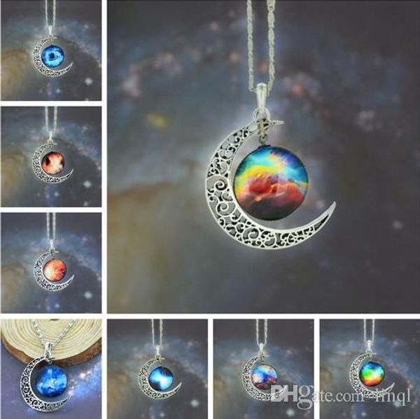 lql new vintage starry moon outer space universe gemstone pendant necklaces mix modelslql, Silver
lql new vintage starry moon outer space universe gemstone pendant necklaces mix modelslql, Silver