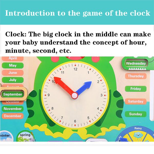 wooden calendar educational weather season toys clock early learning toy xmas gift birthday gift
wooden calendar educational weather season toys clock early learning toy xmas gift birthday gift
