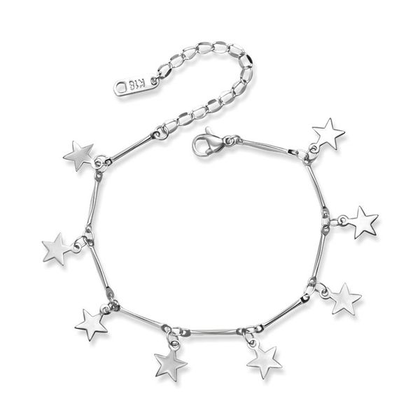 p166 multi pentagram stars bracelet men fashion stainless steel jewelry bracelets for women, Black
p166 multi pentagram stars bracelet men fashion stainless steel jewelry bracelets for women, Black