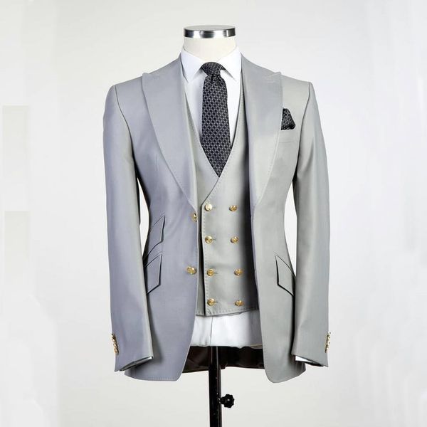 silver grey groom tuxedos peak lapel slim fit groomsmen mens wedding dress fashion man jacket blazer 3piece suit(jacket+pants+vest+tie)2048, Black;gray
silver grey groom tuxedos peak lapel slim fit groomsmen mens wedding dress fashion man jacket blazer 3piece suit(jacket+pants+vest+tie)2048, Black;gray