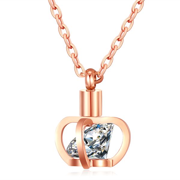 diamond stone crown shape pendant necklace 316l stainless steel 14k gold plated titanium steel necklace jewelry lovers gift, Silver
diamond stone crown shape pendant necklace 316l stainless steel 14k gold plated titanium steel necklace jewelry lovers gift, Silver