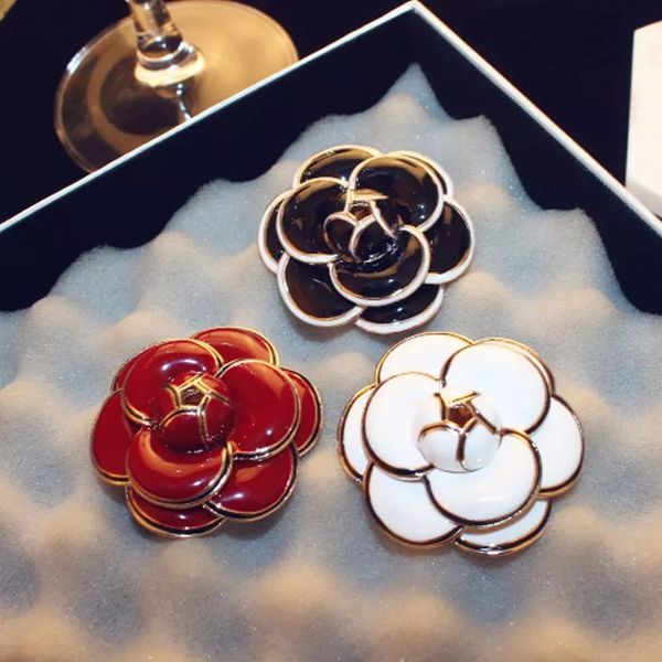 new luxury big brand small black white camellia brooch party catwalk fashion flower brooches badge pin for woman, Gray
new luxury big brand small black white camellia brooch party catwalk fashion flower brooches badge pin for woman, Gray