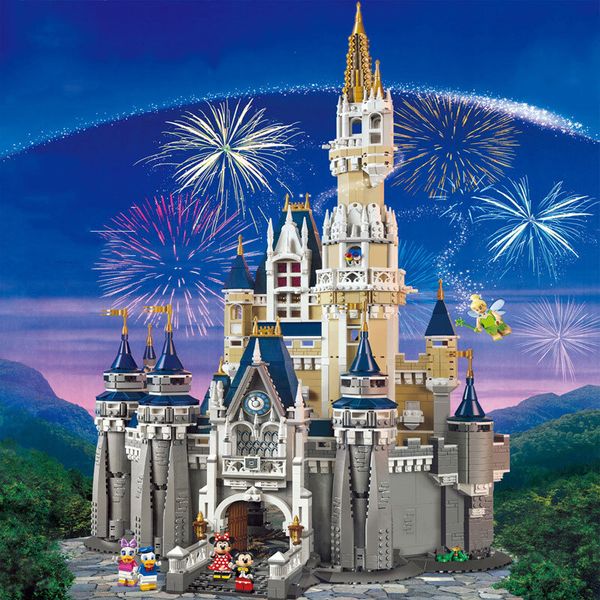 в наличии принцесса замок совместимый legoing 71040 модель строительные блоки 4080 шт кирпичи девушки подарок на день рождения игрушки для д