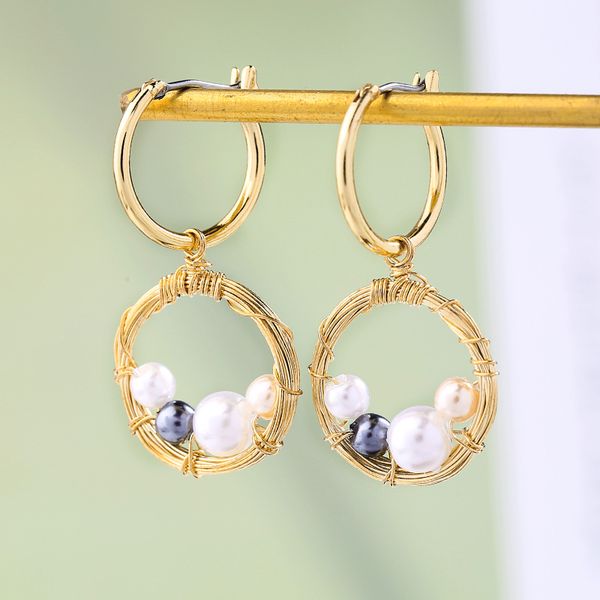 bird nestle circle earrings acrylic pearls hoop earrings for women fashion jewelry wholesale new, Golden;silver
bird nestle circle earrings acrylic pearls hoop earrings for women fashion jewelry wholesale new, Golden;silver
