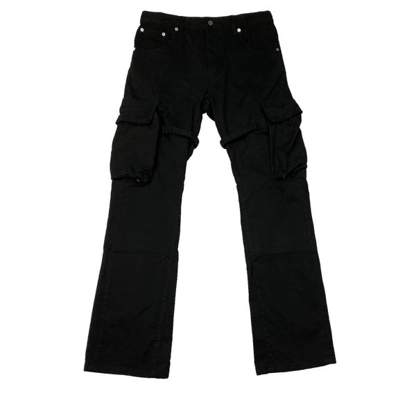 mens pants cargo flare pants pocket ribbon overalls micro casual fashion fitness high street, Black
mens pants cargo flare pants pocket ribbon overalls micro casual fashion fitness high street, Black