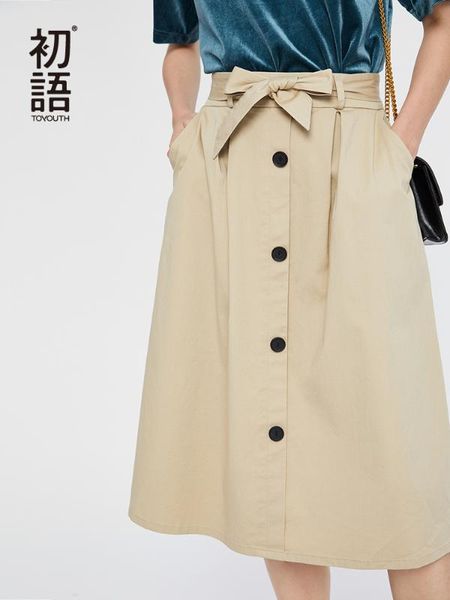 toyouth 2020 high waist midi skirts solid pockets button a-line casual ladies bottoms trendy female skirts with sashes, Black
toyouth 2020 high waist midi skirts solid pockets button a-line casual ladies bottoms trendy female skirts with sashes, Black