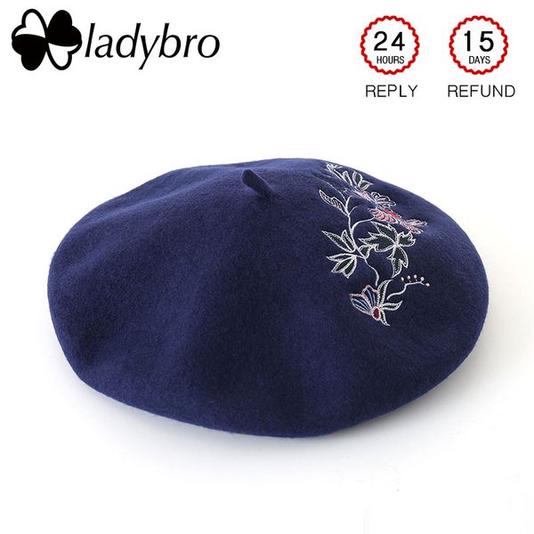 ladybro wool berets women hat embroidery painter hat bonnet cap femme autumn winter female flower beanies lady beret cap, Blue;gray
ladybro wool berets women hat embroidery painter hat bonnet cap femme autumn winter female flower beanies lady beret cap, Blue;gray
