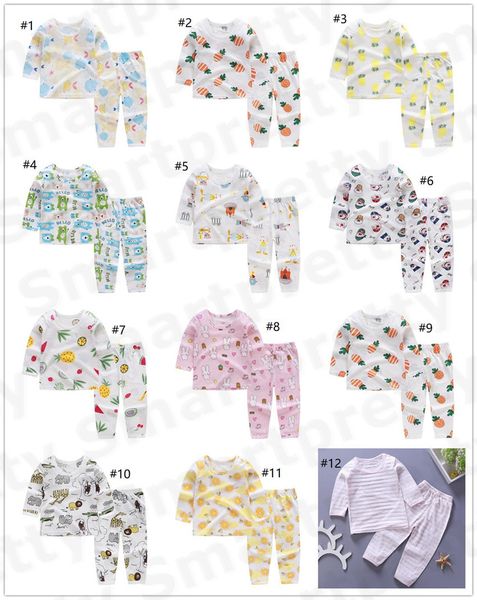 baby pajamas girls infant boy outfits 2pcs set tracksuit summer breathable thin pullover cartoon fruit print pants kids clothes e31005, White 
baby pajamas girls infant boy outfits 2pcs set tracksuit summer breathable thin pullover cartoon fruit print pants kids clothes e31005, White