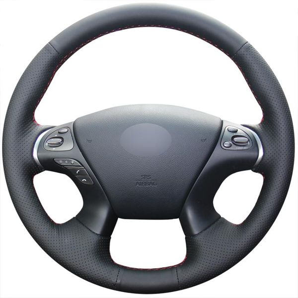 hand sew black genuine leather car steering wheel cover for infiniti jx35 2013 m m25 m35 m37 m56 q70 2014-2020 qx60 2014-2020
hand sew black genuine leather car steering wheel cover for infiniti jx35 2013 m m25 m35 m37 m56 q70 2014-2020 qx60 2014-2020