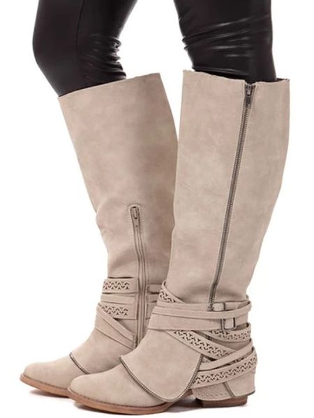 puimentiu 2019 riding winter boots women buckle hollow out pu leather knees high boots low heel zipper slip on botas mujer, Black
puimentiu 2019 riding winter boots women buckle hollow out pu leather knees high boots low heel zipper slip on botas mujer, Black