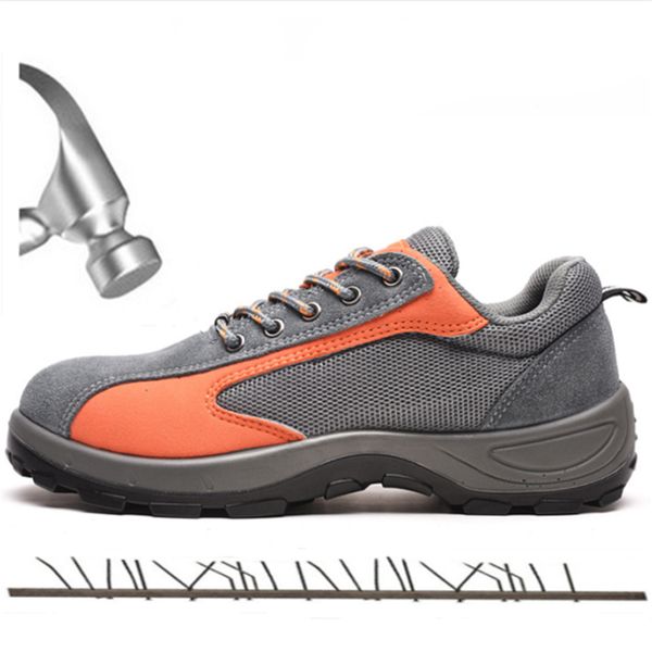 men's steel toe cap genuine leather work safety shoes breathable non-slip steel soles indestructible tactical boots men sneakers, Black;brown
men's steel toe cap genuine leather work safety shoes breathable non-slip steel soles indestructible tactical boots men sneakers, Black;brown