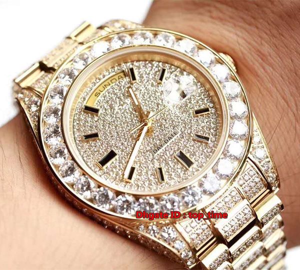 new 6 style vintage 45mm 18k gold full diamonds day-date automatic mens watch sapphire diamond dial 18k gold diamonds bracelet gents watches, Slivery;brown
new 6 style vintage 45mm 18k gold full diamonds day-date automatic mens watch sapphire diamond dial 18k gold diamonds bracelet gents watches, Slivery;brown