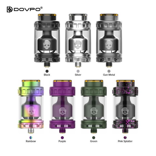 

DOVPO BLOTTO RTA X Vaping Bogan 2 мл Емкость бака распылитель 6 мл пузырьковая трубка двойная / одинарная катушка капельница-как аромат 100% аутентичный