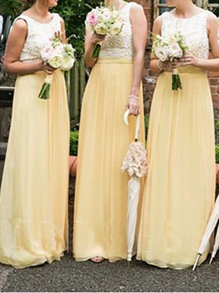 2019 Spring Summer Gorgeous A-Line Lace Bateau Bridesmaid Dress Floor-Length Sleeveless Chiffon Long Bridesmaid Gown Custom Made Cheap
2019 Spring Summer Gorgeous A-Line Lace Bateau Bridesmaid Dress Floor-Length Sleeveless Chiffon Long Bridesmaid Gown Custom Made Cheap