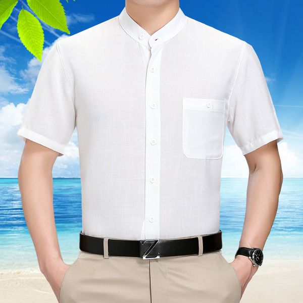 summer silk men shirt short sleeve casual white shirt man shirts gentlemen dress shirts camisa masculina 108 kj1958, White;black
summer silk men shirt short sleeve casual white shirt man shirts gentlemen dress shirts camisa masculina 108 kj1958, White;black