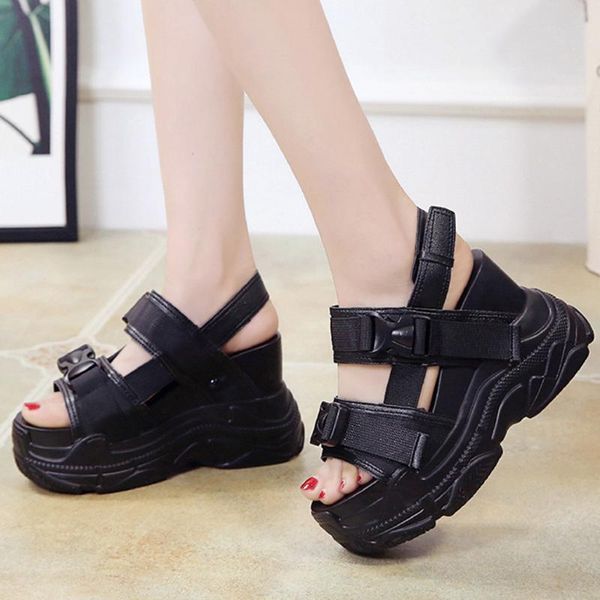 shoes woman plus size leather buckle strap wedges open toe solid summer sandals slip-on women shoes zapatos de mujer sandalias, Black
shoes woman plus size leather buckle strap wedges open toe solid summer sandals slip-on women shoes zapatos de mujer sandalias, Black