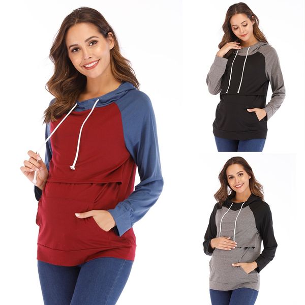 puseky maternity nursing blouse breastfeeding sweatshirts pullover pregnant hooded long sleeve feeding pregnancy tees, White
puseky maternity nursing blouse breastfeeding sweatshirts pullover pregnant hooded long sleeve feeding pregnancy tees, White