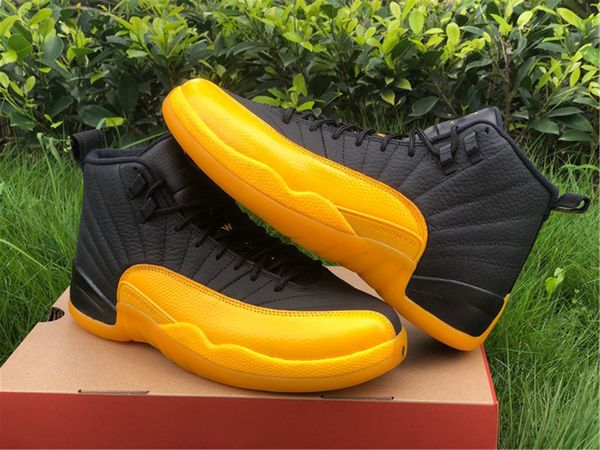 2020 authentic 12 reverse university gold basketball black shoes sports sneakers size us 7-11 with box
2020 authentic 12 reverse university gold basketball black shoes sports sneakers size us 7-11 with box