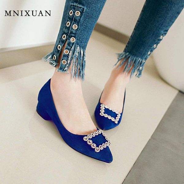mnixuan women dress shoes 2019 spring autumn new pointed toe rhinestone block low heel shoes glitter party big size 34-43, Black
mnixuan women dress shoes 2019 spring autumn new pointed toe rhinestone block low heel shoes glitter party big size 34-43, Black