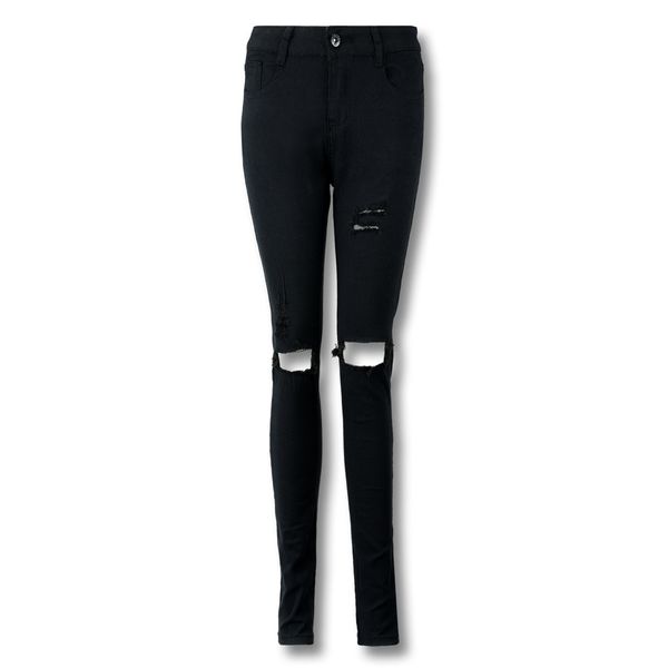 women cool ripped knee cut skinny long jeans pants slim pencil trousers high waist casual comfortable solid black jeans #zer, Blue
women cool ripped knee cut skinny long jeans pants slim pencil trousers high waist casual comfortable solid black jeans #zer, Blue
