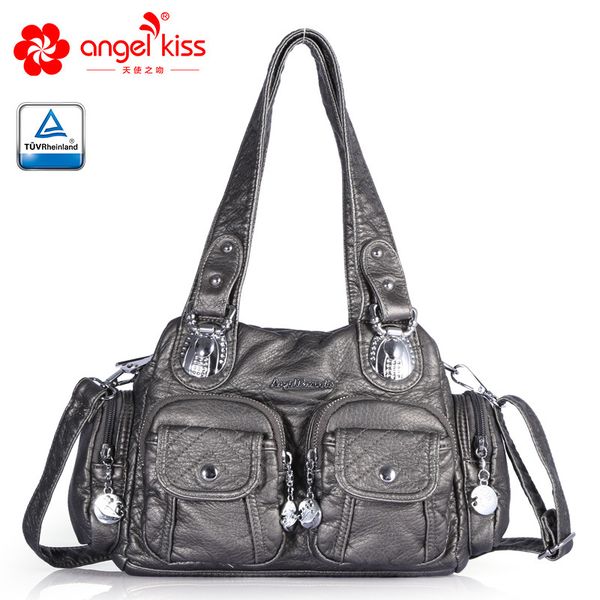 angelkiss women's handbag large double zipper multi pocket washed shoulder bag handbags for women
angelkiss women's handbag large double zipper multi pocket washed shoulder bag handbags for women