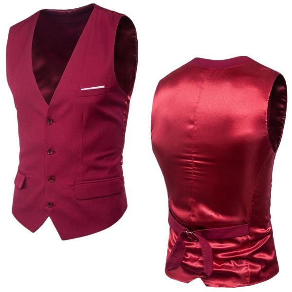 men's vests spring autumn fit for men fashion single buttons red business casual slim 9 solid color male suit s-6xl, Black;white
men's vests spring autumn fit for men fashion single buttons red business casual slim 9 solid color male suit s-6xl, Black;white