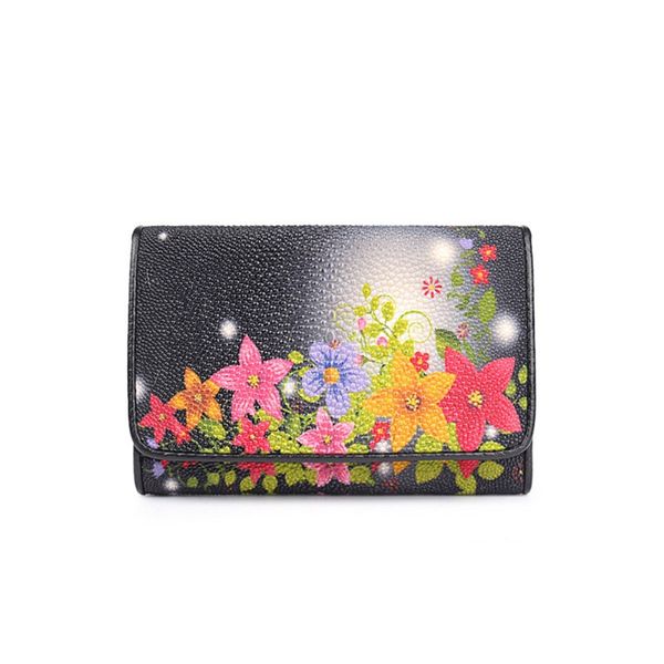 fancy designer women's short flower purse thailand genuine stingray skin leather female coin pocket ladies small trifold wallet, Red;black
fancy designer women's short flower purse thailand genuine stingray skin leather female coin pocket ladies small trifold wallet, Red;black