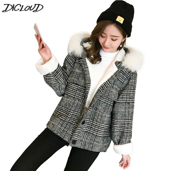 dicloud зимние пальто женщины plaid куртки женские толстовки топы короткие женщины мода овечьей шерсти верхняя одежда повседневная coat hara, Black
dicloud зимние пальто женщины plaid куртки женские толстовки топы короткие женщины мода овечьей шерсти верхняя одежда повседневная coat hara, Black
