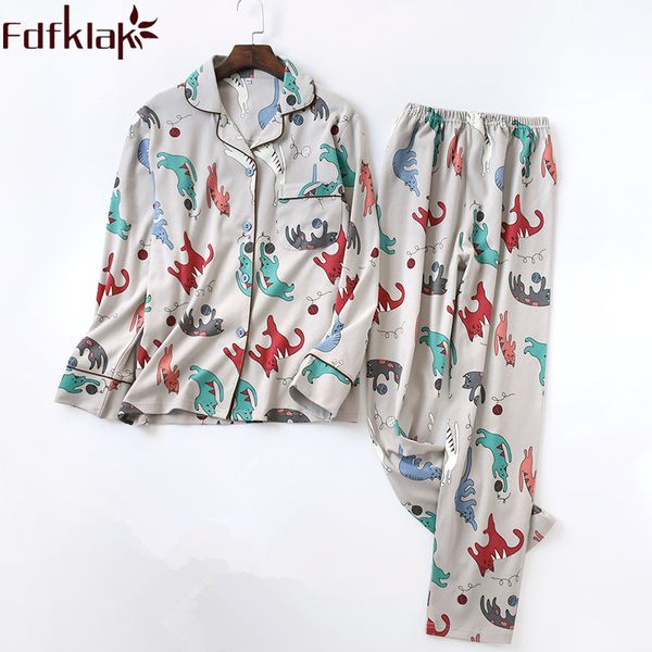 fdfklak sleep lounge pajama set pijama mujer ночной костюм с длинным рукавом хлопка пижамы для женщин ночное весна осень пижама, Blue;gray
fdfklak sleep lounge pajama set pijama mujer ночной костюм с длинным рукавом хлопка пижамы для женщин ночное весна осень пижама, Blue;gray