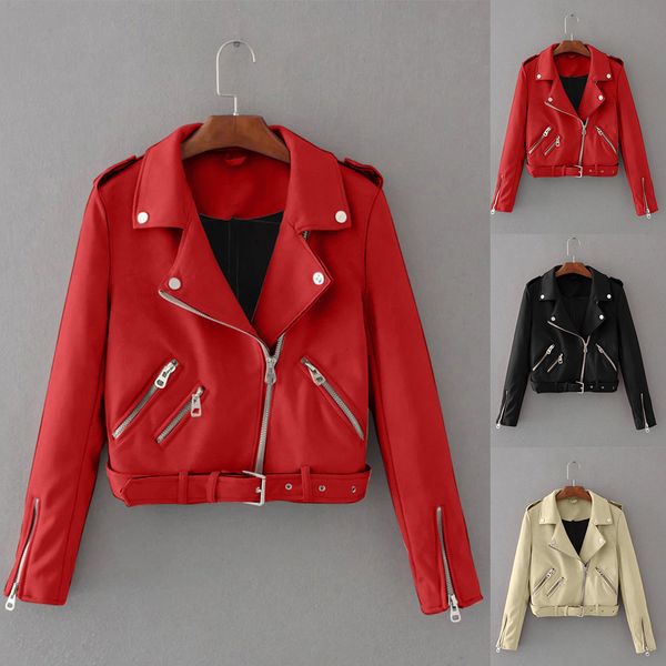 fashion women zipper tunic army jacket coats casual ladies autumn leather jackets zip up biker coats flight clothes new#3s, Black;brown
fashion women zipper tunic army jacket coats casual ladies autumn leather jackets zip up biker coats flight clothes new#3s, Black;brown