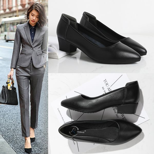 women shoes super soft & flexible pumps shoes women pumps spring mid heels offical comfortable size 33-43, Black
women shoes super soft & flexible pumps shoes women pumps spring mid heels offical comfortable size 33-43, Black