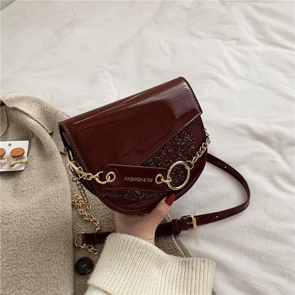 new sequins women handbags half moon female messenger shoulder bags chain party flap mini handbag patent leather
new sequins women handbags half moon female messenger shoulder bags chain party flap mini handbag patent leather