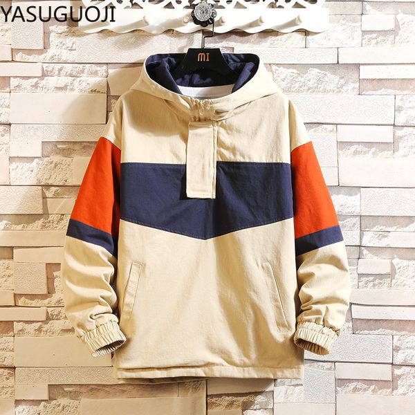 yasuguoji new 2020 spring hooded patchwork pullover jacket windbreaker men tracksuit fashion hip hop jackets coats streetwear, Black;brown
yasuguoji new 2020 spring hooded patchwork pullover jacket windbreaker men tracksuit fashion hip hop jackets coats streetwear, Black;brown